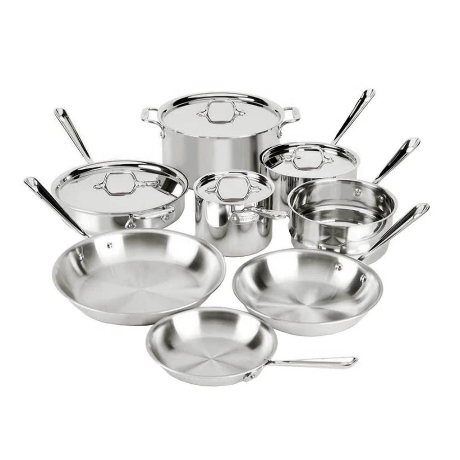 All-Clad D3 Stainless Steel 12-Piece Cookware Set – Premium Kitchen Cookware Collection