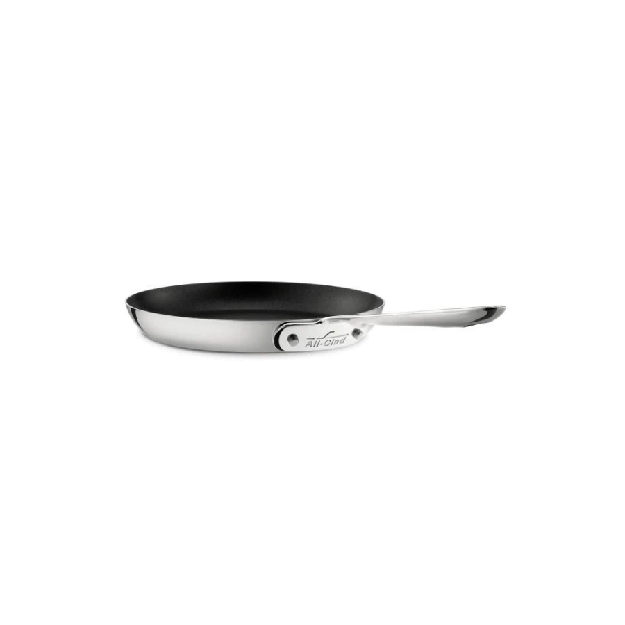 All-Clad D5 Stainless Steel 5-Ply Bonded Nonstick Omelet Pan, 10.5 Inch, Polished Cookware