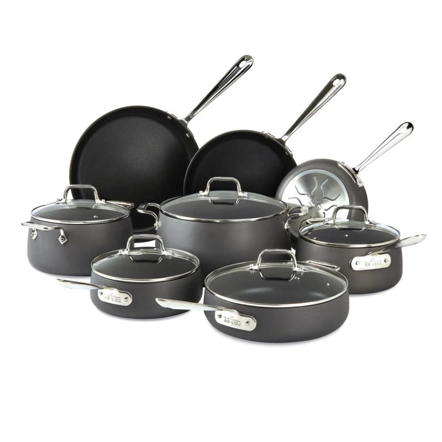 All-Clad HA1 Hard Anodized Nonstick 13-Piece Cookware Set