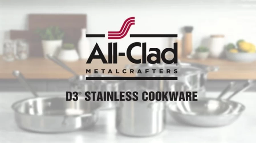 All-Clad D3 3-Ply Stainless Steel 1-Quart Saucepan with Lid, Bonded Cookware for Even Heat Distribution