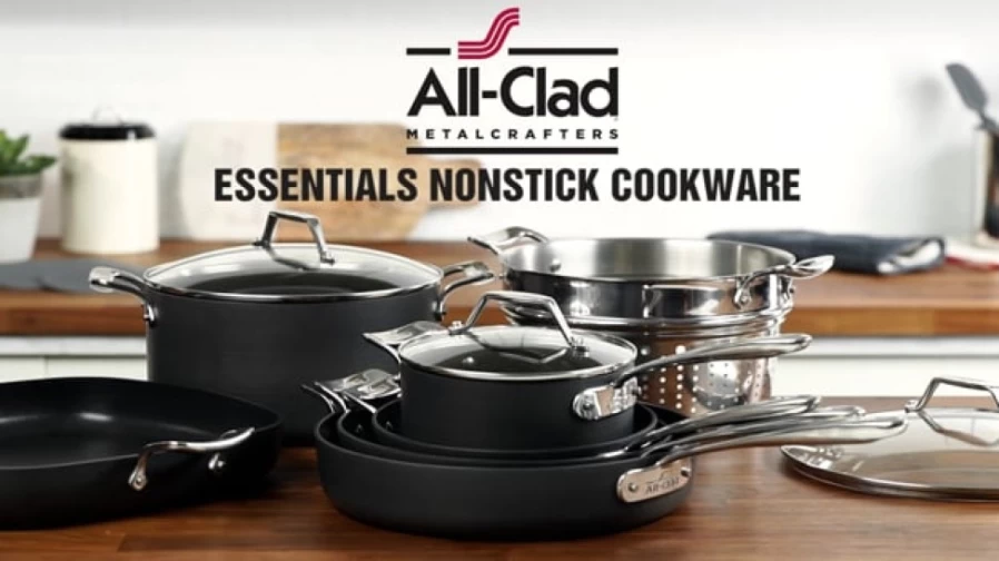 All-Clad Nonstick 4-Piece Cookware Set: Fry & Saute Pan Essentials for Professional Cooking